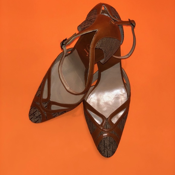 Christian Dior Ankle Strap Heels - Picture 1 of 4
